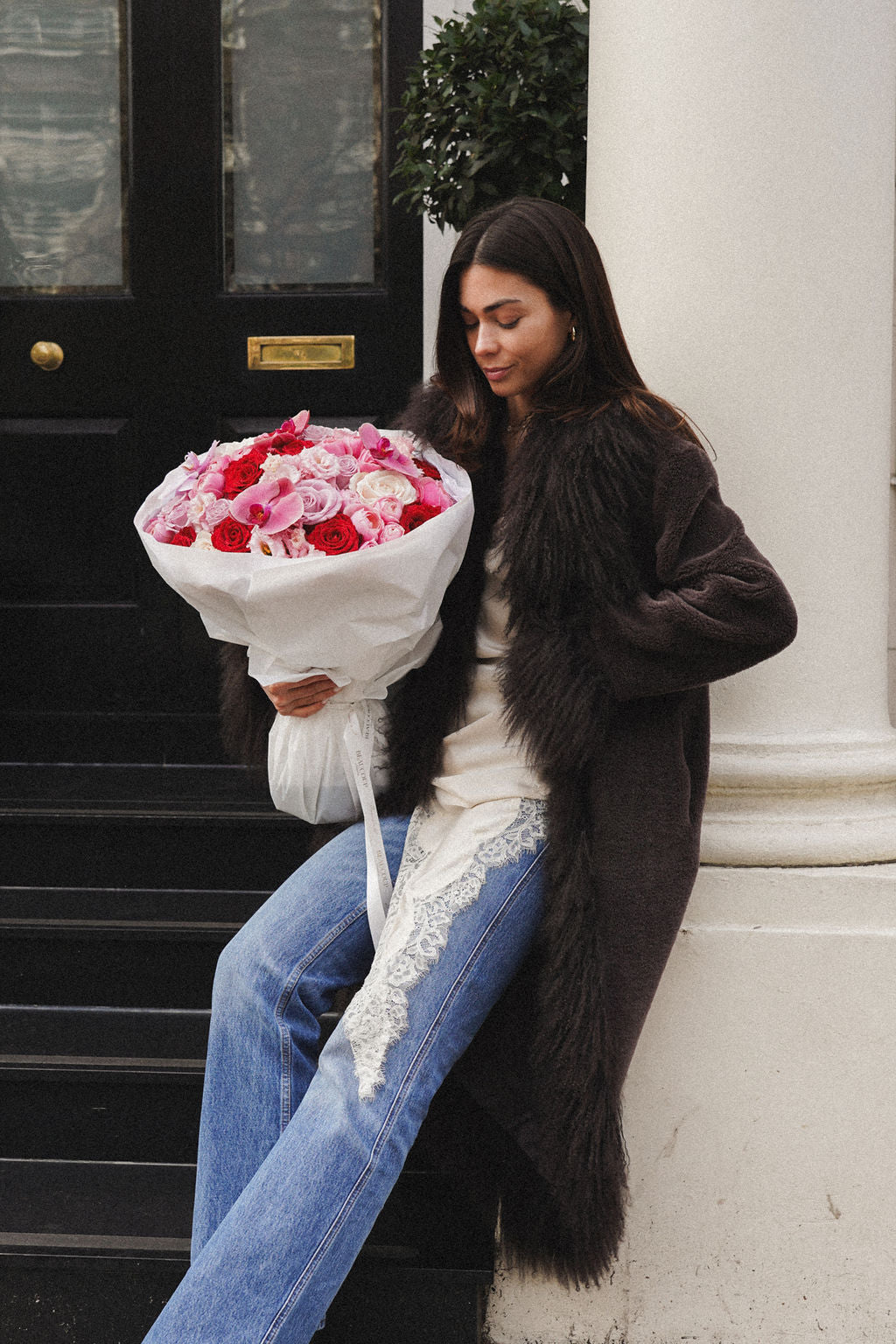 Luxury red roses bouquet in London